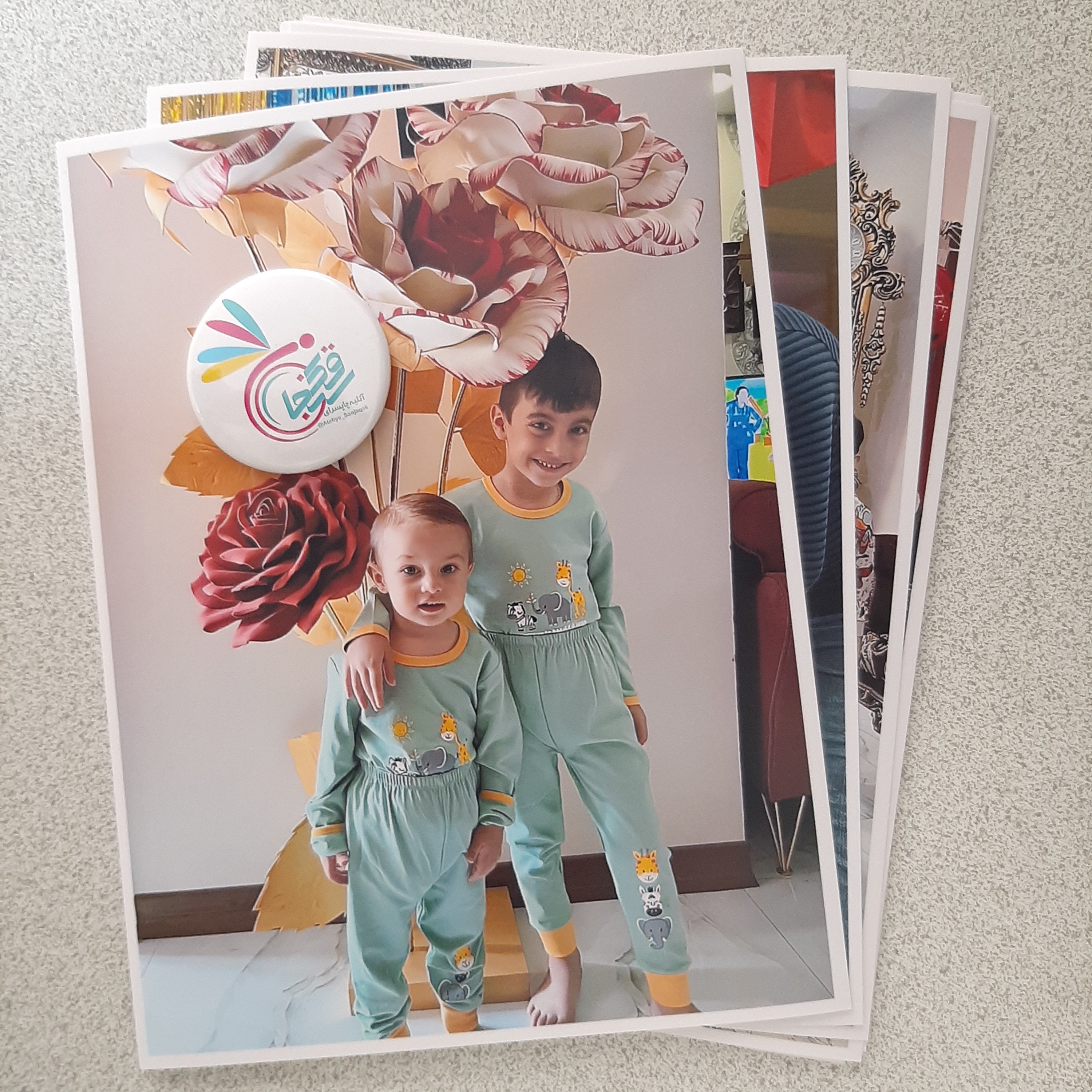 چاپ عکس آلبومی سایز 20 در 15، حاشیه سفید