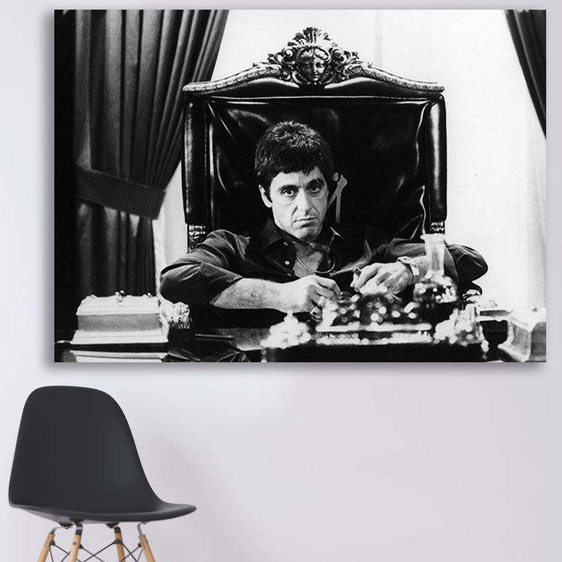 تابلو شاسی گالری استاربوی طرح فیلم Scarface مدل Al Pacino 1