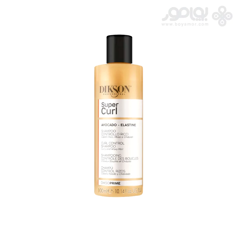 شامپو موهای فر دیکسون پرایم مدل SUPER CURL حجم 100 میل