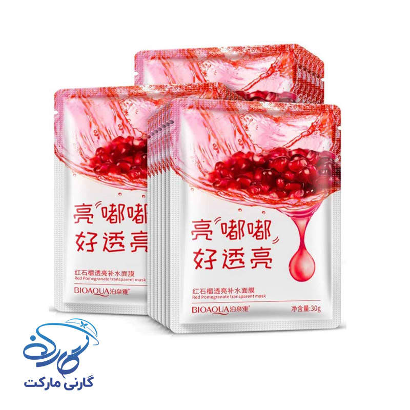 ماسک صورت ورقه ای ضد چروک انار بیوآکوا