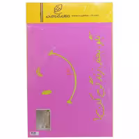 شابلون استنسیل 30*40 طرح لبخند کد X107 مجد