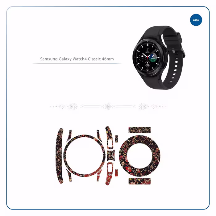 برچسب ماهوت طرح Iran Carpet6 مناسب برای ساعت هوشمند سامسونگ Watch4 Classic 46mm