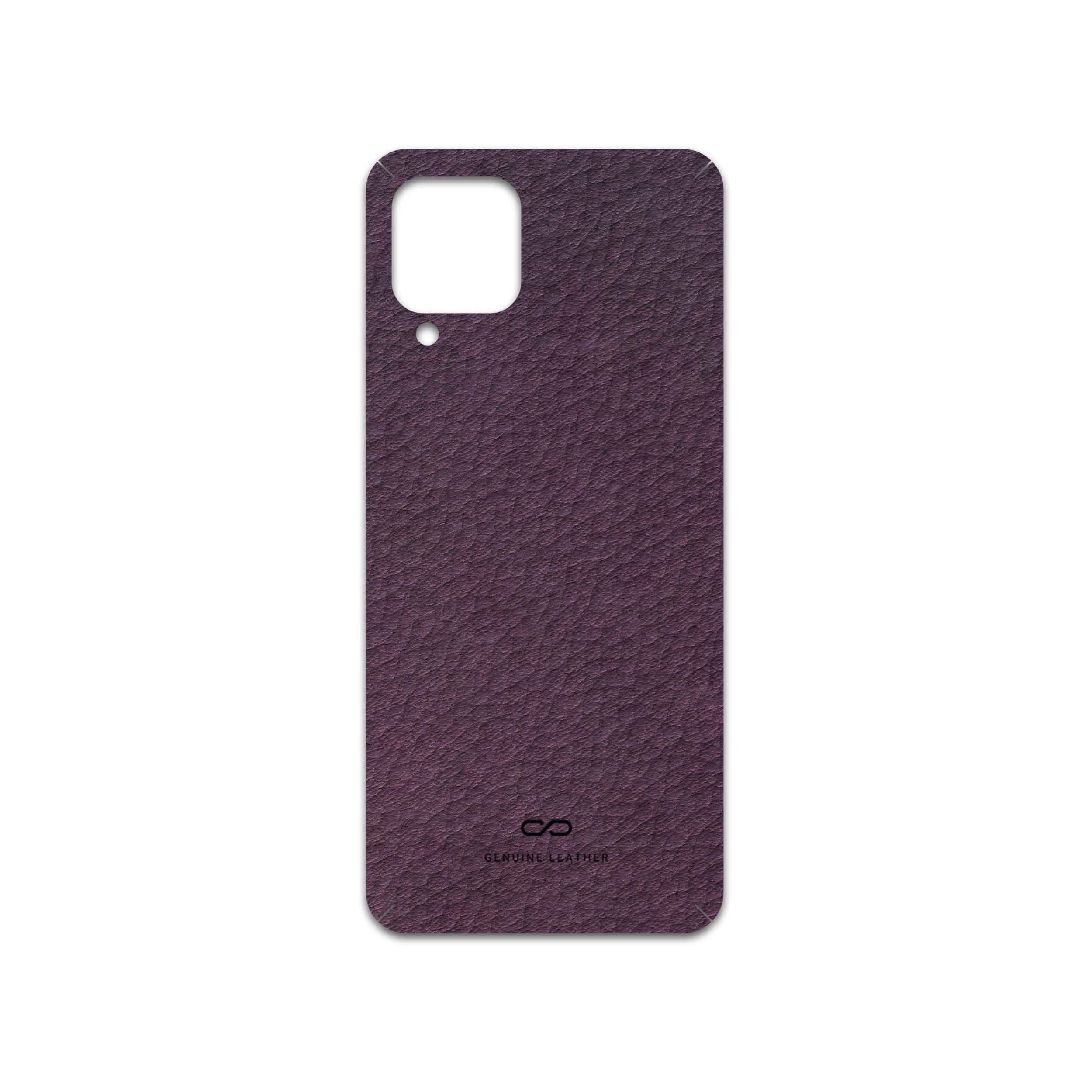 برچسب پوششی ماهوت مدل Purple-Leather مناسب برای گوشی موبایل سامسونگ Galaxy M22