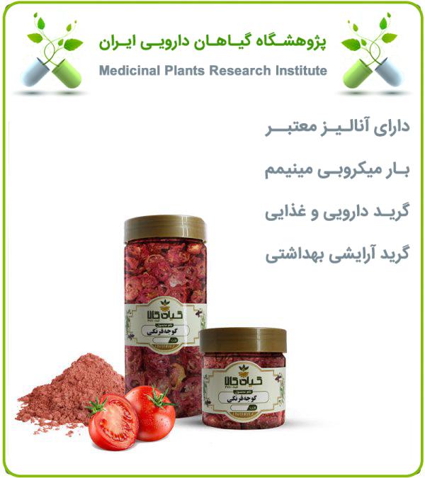 گوجه فرنگی خشک یا پودری بسته بندی شده