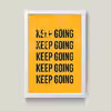 تابلو مدل دکوراتیو انگیزشی keep goingکدG5-09
