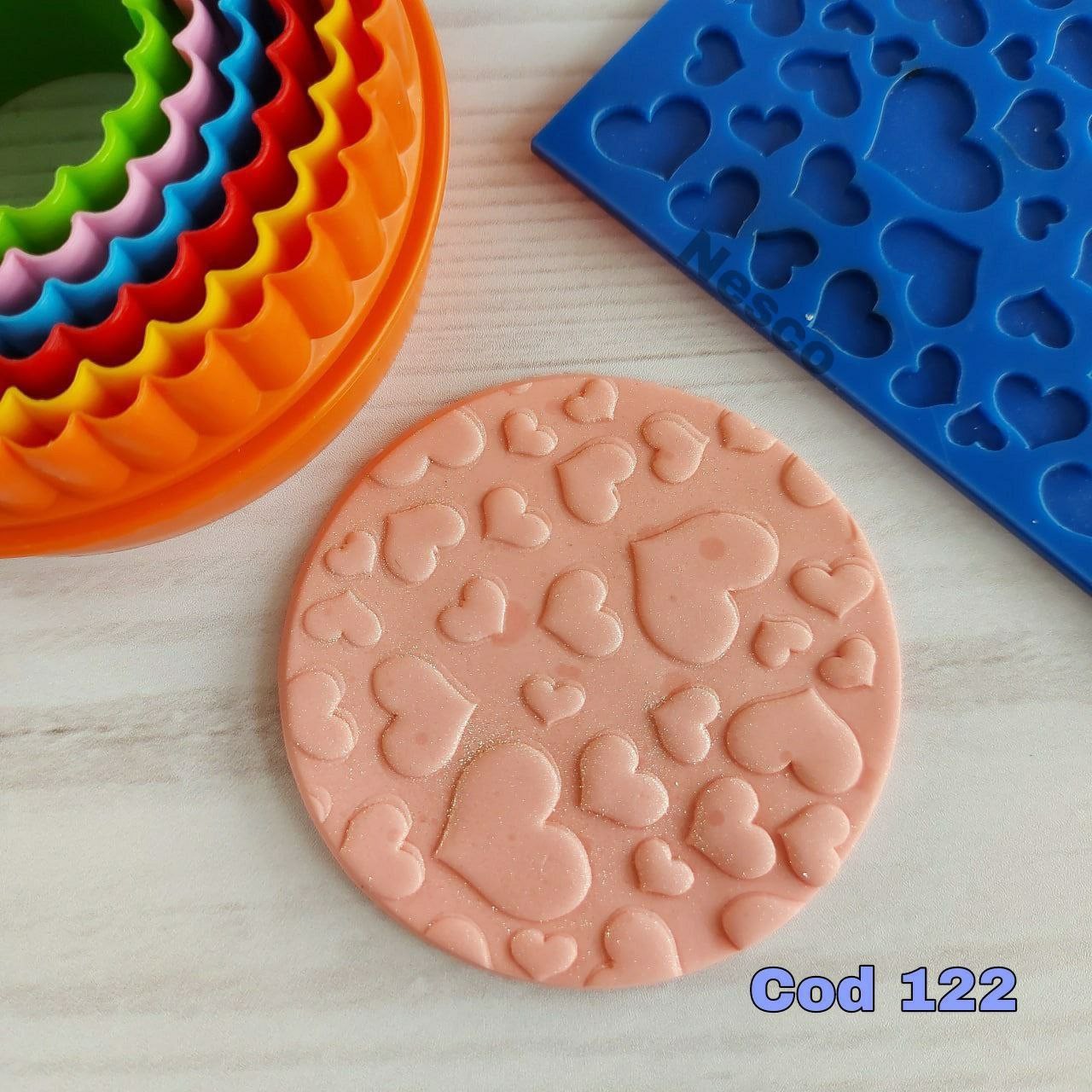 پانچ فوندانت قلب نسکو فوندانت پانچ آبی 