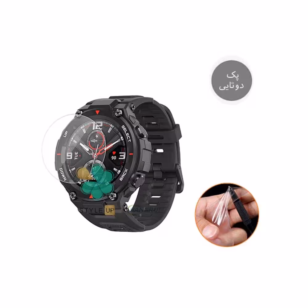 پک دوتایی محافظ صفحه نانو ساعت شیائومی Xiaomi Amazfit T-Rex Pro