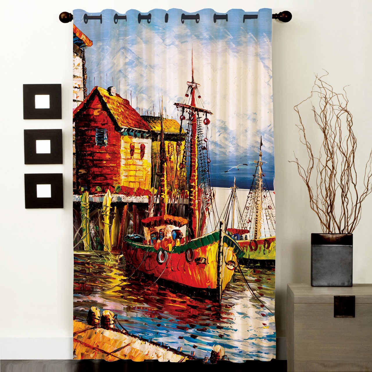 پرده رنس مدل C1-50035 ارتفاع 290 سانتی متر