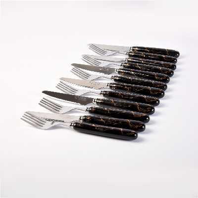 سرویس کارد و چنگال 24 پارچه ام جی اس مدل ماربل