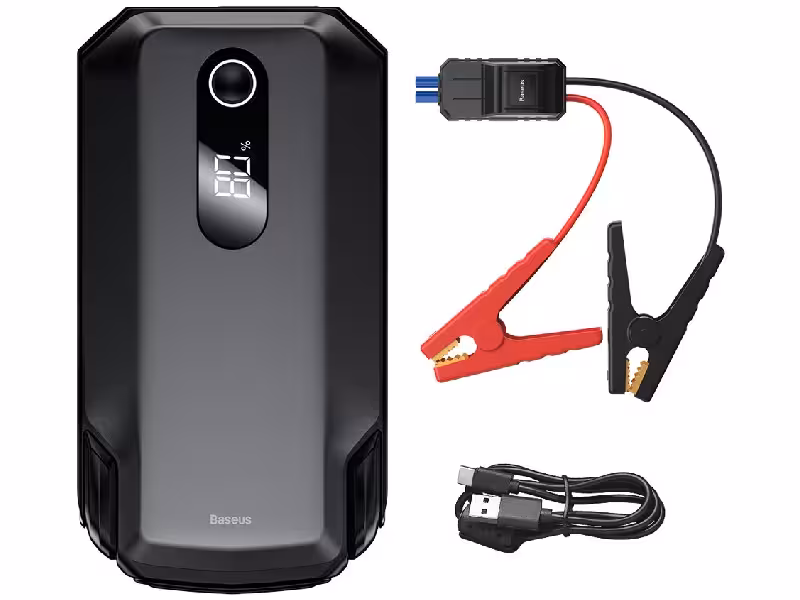 پاوربانک و جامپ استارتر خودرو بیسوس مدل Super Energy Max Car Jump Starter CGNL020001 CRJS04