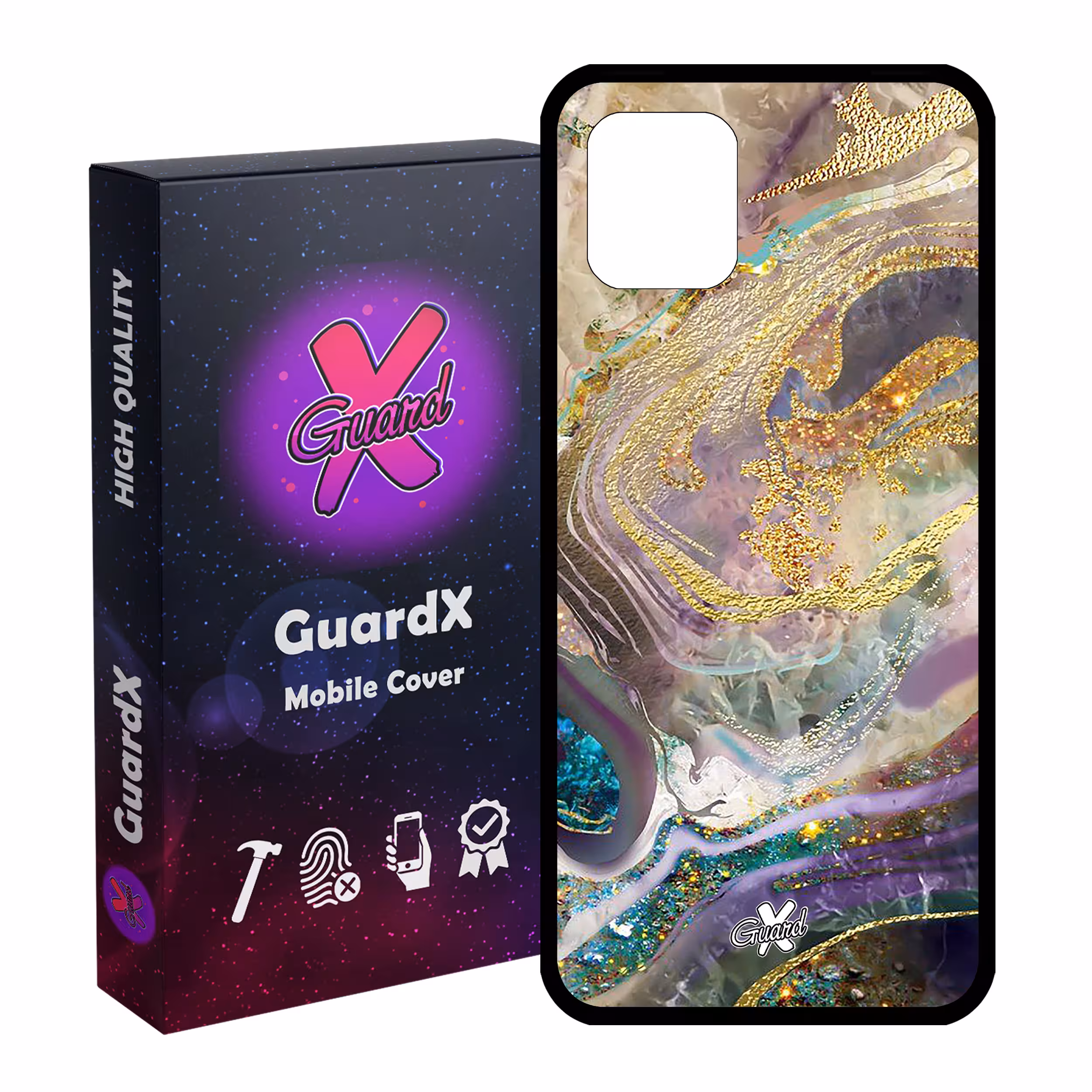 کاور گارد ایکس طرح ماربل مدل Glass10295 مناسب برای گوشی موبایل سامسونگ Galaxy Note 10 Lite