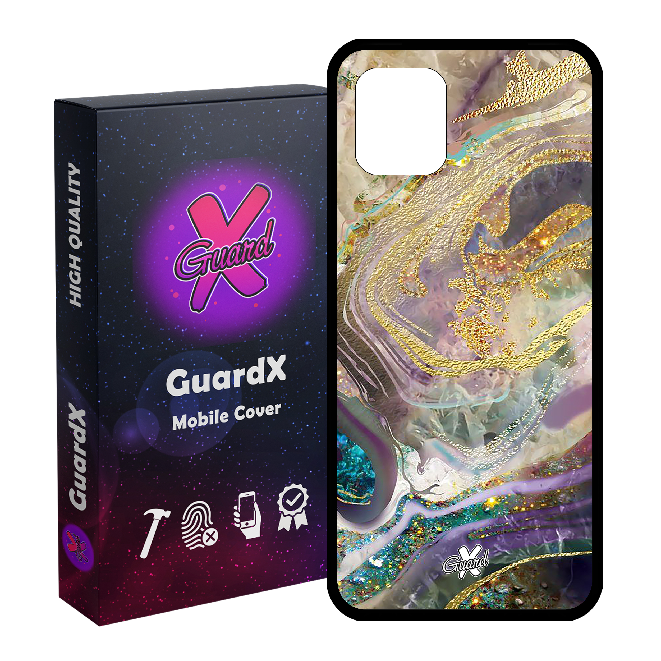 کاور گارد ایکس طرح ماربل مدل Glass10295 مناسب برای گوشی موبایل سامسونگ Galaxy Note 10 Lite