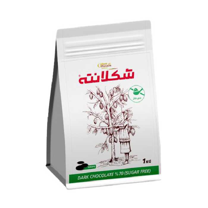 شکلانته 70% تلخ بدون شکر گلنان پوراتوس