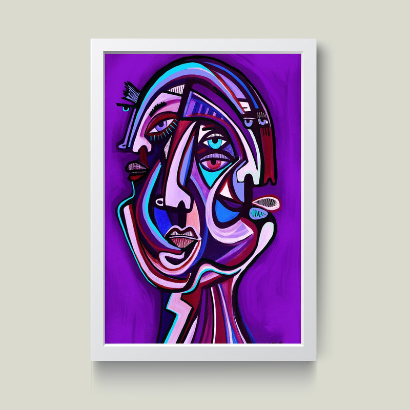 تابلو مدل دکوراتیو چهره در چهره کد G10-39 | دنیای قاب