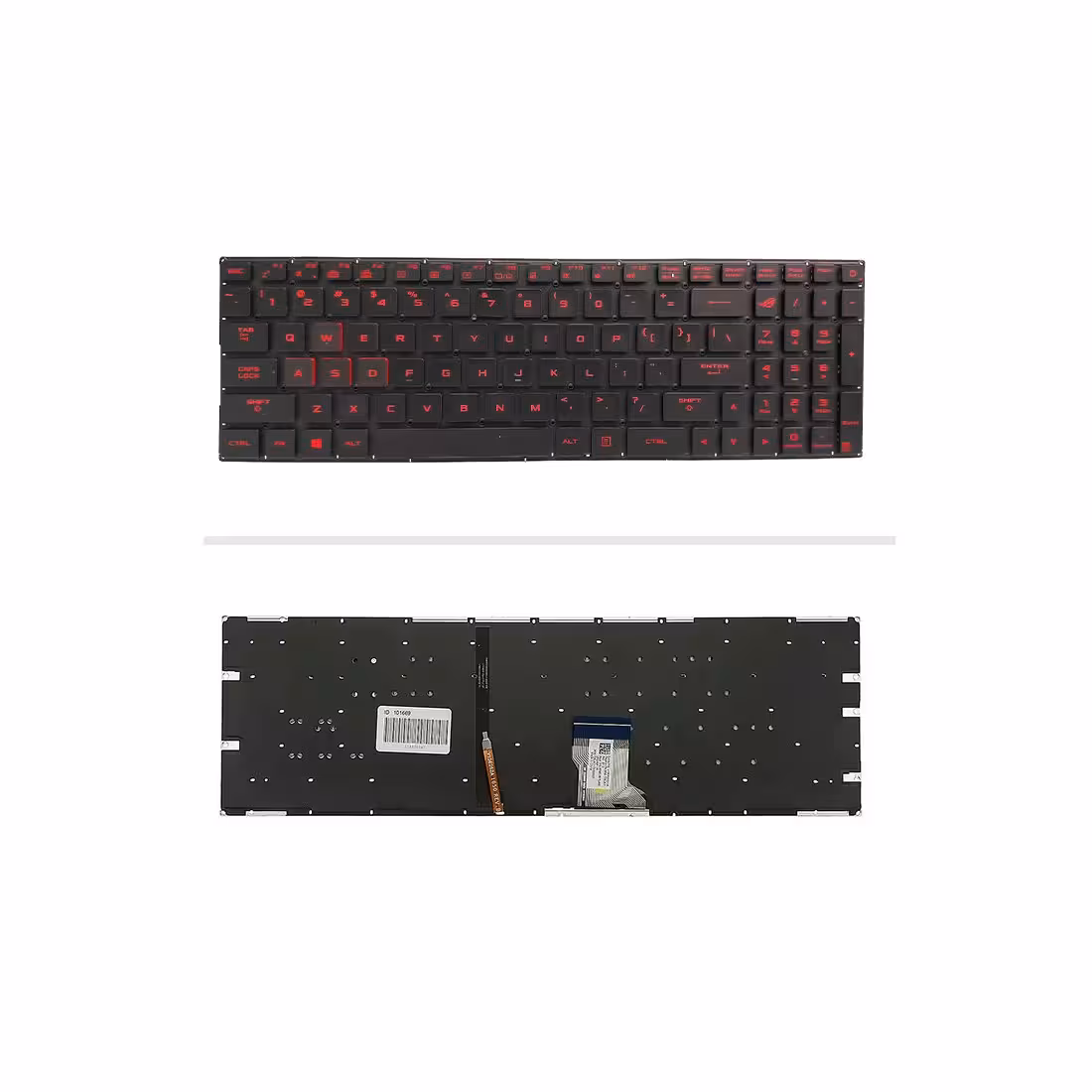 کیبورد لپ‌تاپ ایسوس FX502 (بدون فریم | با بکلایت)