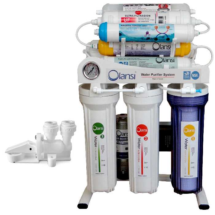 دستگاه تصفیه کننده آب اولانسی مدل REVERSE OSMOSIS - AT8080 به همراه کیت نشتی گیر