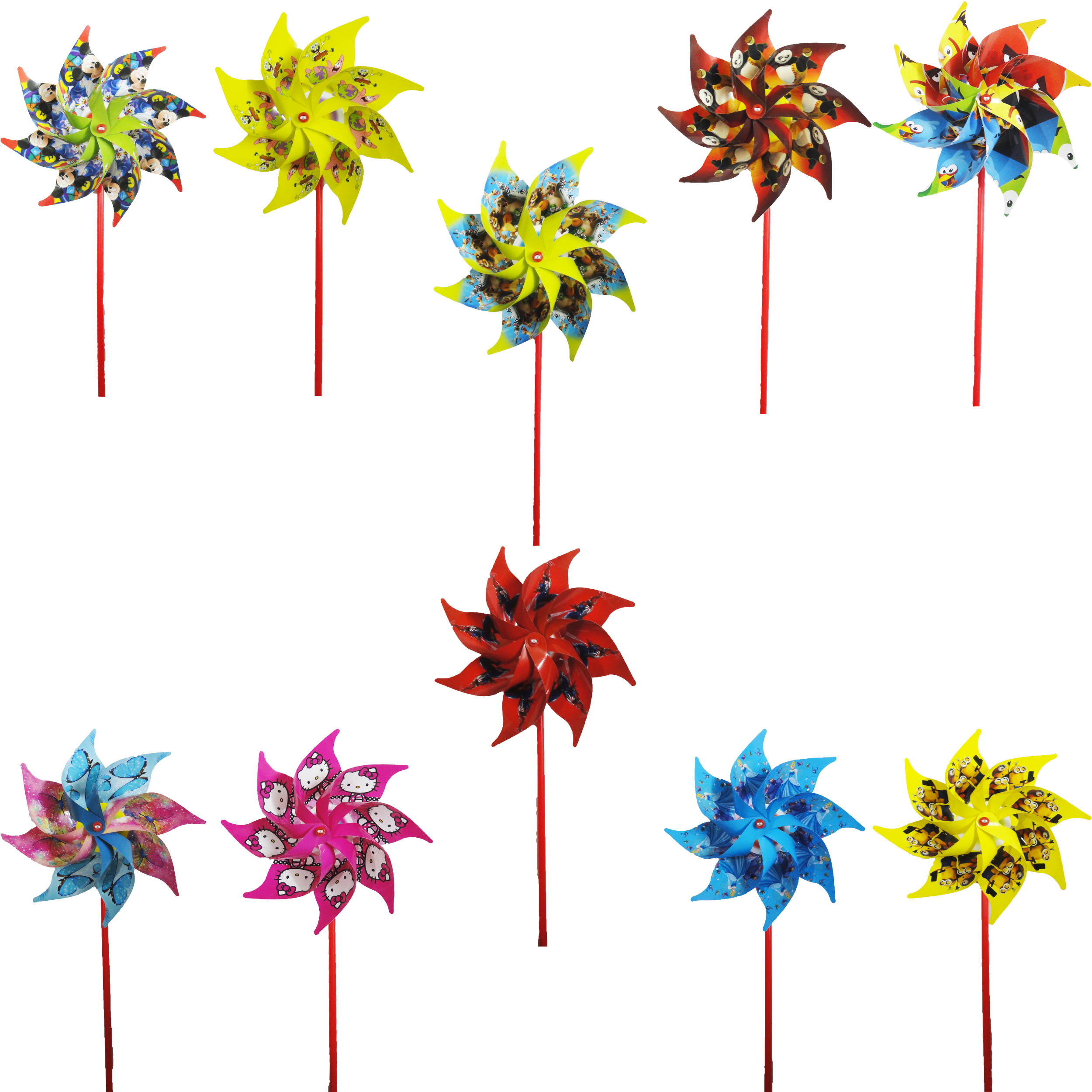 فرفره طرح شخصیت های کارتونی بسته 10 عددی