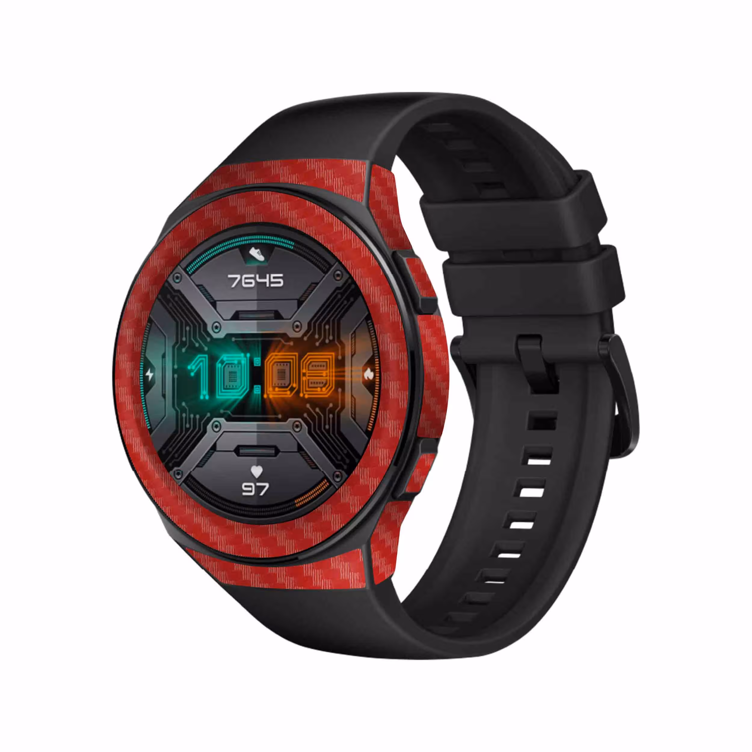 برچسب ماهوت طرح Red Fiber مناسب برای ساعت هوشمند هوآوی Watch GT 2e