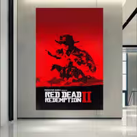 تابلو شاسی طرح گیم مدل Red Dead Redemption کد AR304711 | دنیای قاب