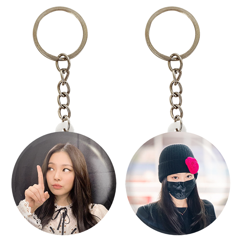 جاکلیدی خندالو مدل جنی بلک پینک کد 1404014039 مجموعه 2 عددی