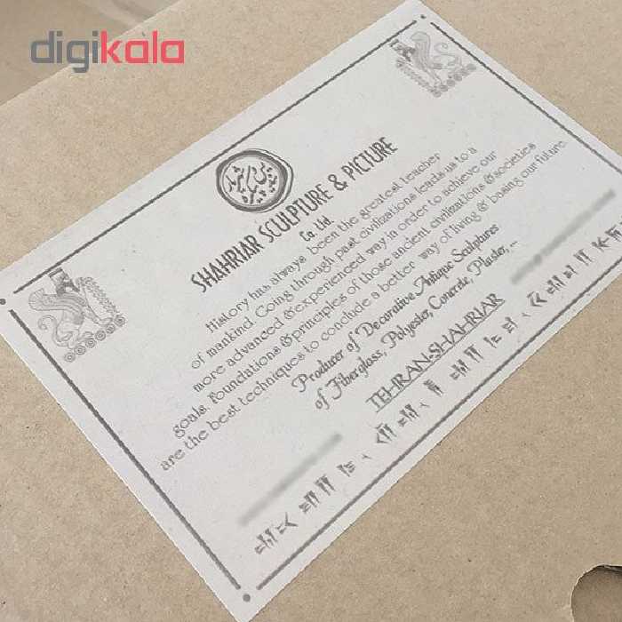 کتیبه تندیس و پیکره شهریار مدل پیروزی شاپور اول بر امپراتور روم کد MO680 سایز متوسط