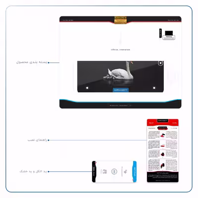 برچسب پوششی ماهوت مدل Swan Lake مناسب برای تبلت سامسونگ Galaxy Tab S2 9.7 2016 T819N