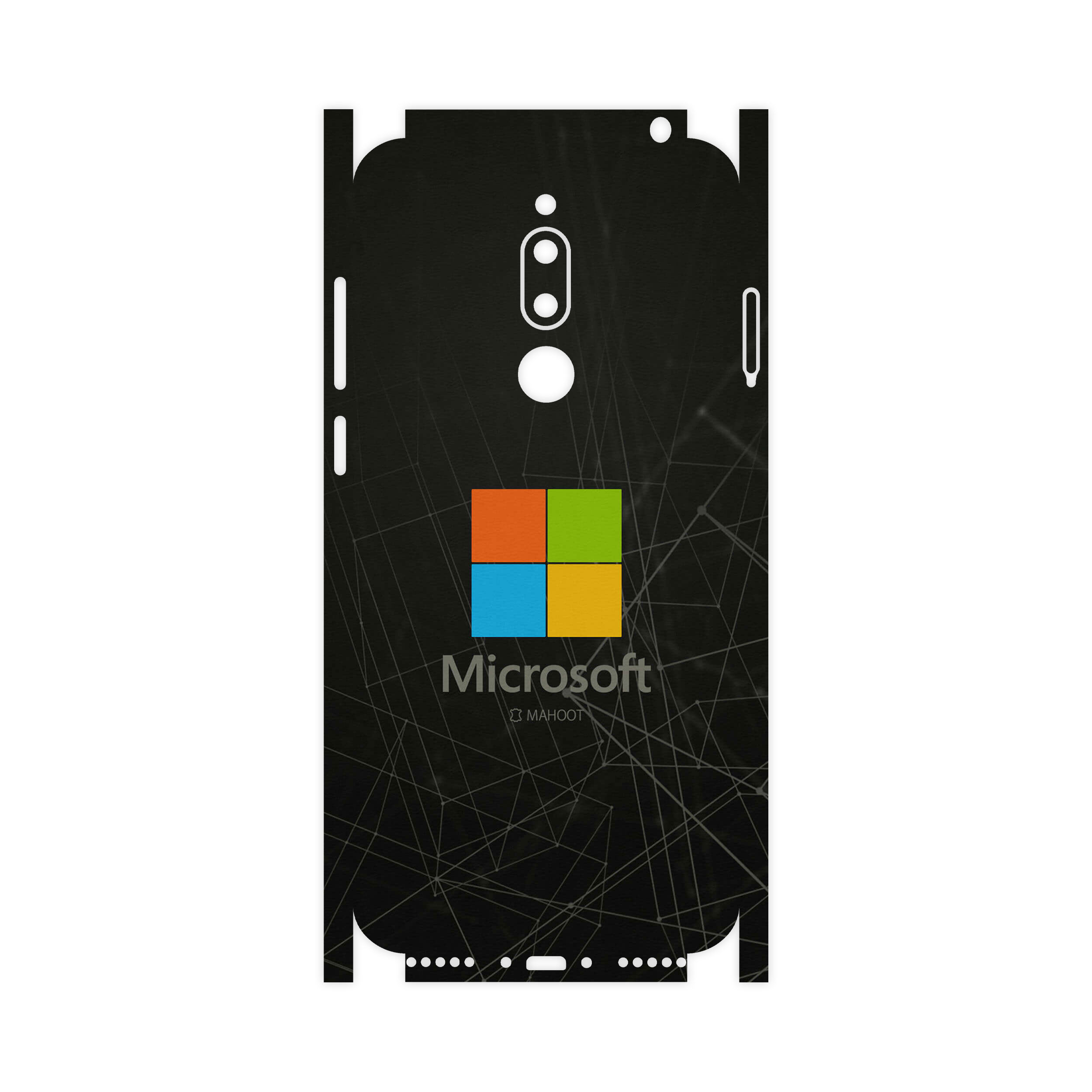 برچسب پوششی ماهوت مدل Mcrsft-FullSkin مناسب برای گوشی موبایل میزو M6T