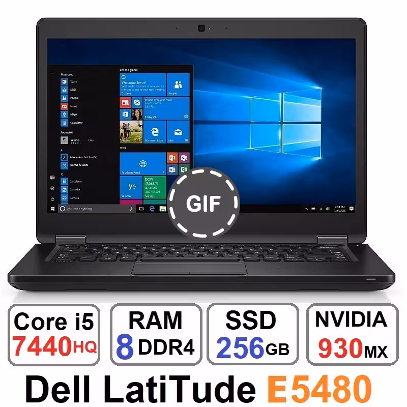 لپ تاپ دل Dell Latitude E5480 Core i5 7440HQ رم 8 گیگ