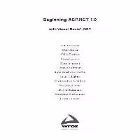 خرید و دانلود نسخه کامل کتاب Beginning ASP.NET 1.0 with Visual Basic.NET