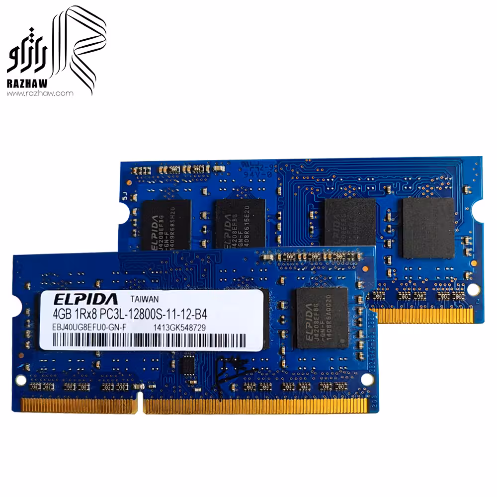رم 4 گیگابیت DDR3L لپ تاپ باس 12800/1600mhzبرند الپیدا CL9 مدل EBJ40