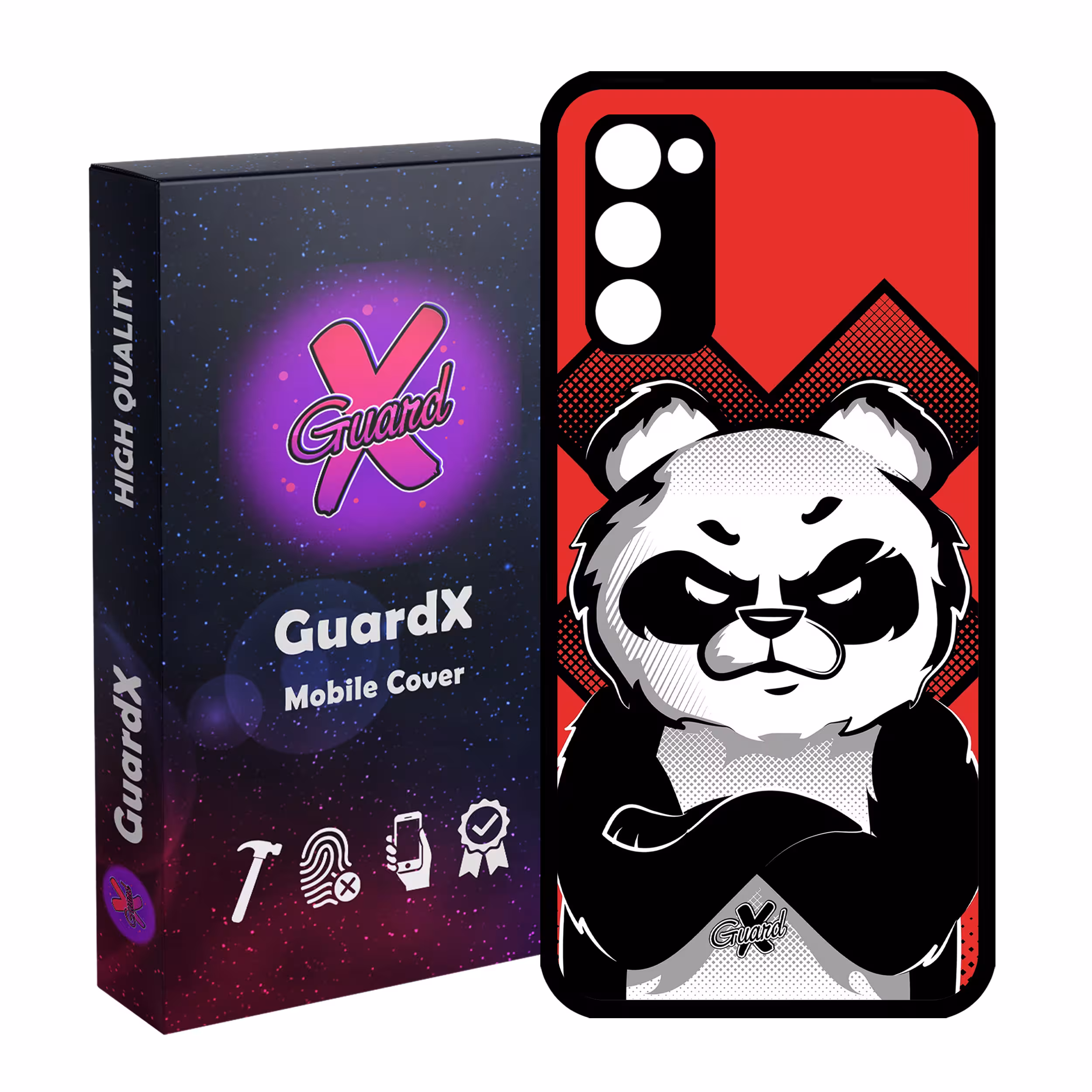 کاور گارد ایکس طرح Panda مدل Glass10301 مناسب برای گوشی موبایل سامسونگ Galaxy S20 FE
