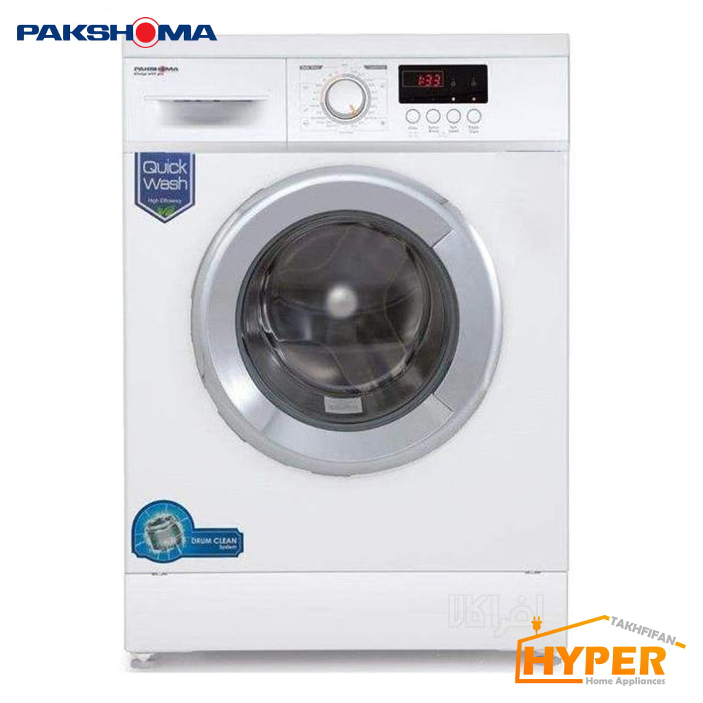 ماشین لباسشویی پاکشوما WFU-6408 WT سفید 6 کیلویی