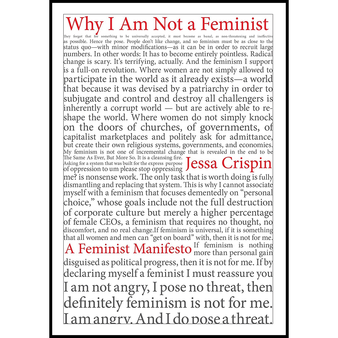 کتاب Why I Am Not A Feminist اثر Jessa Crispin انتشارات Melville House