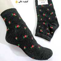 جوراب نیم ساق گل رز