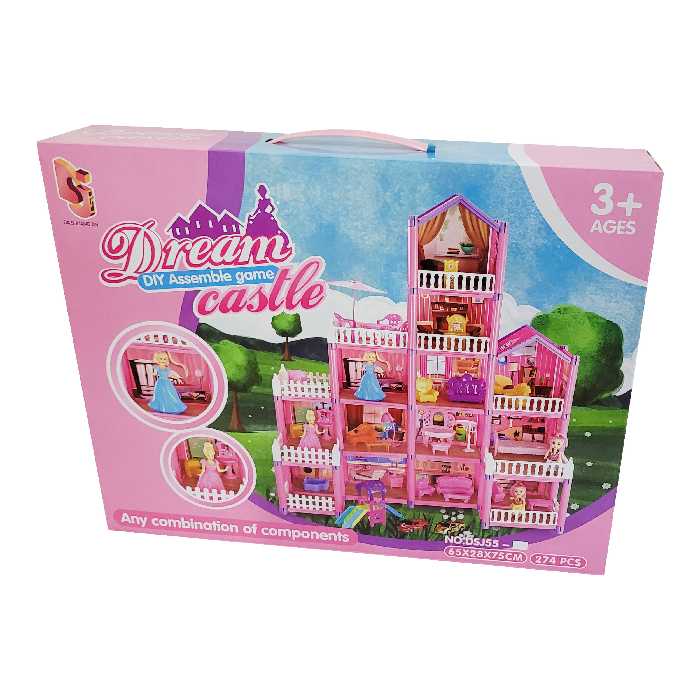 اسباب بازی طرح خانه عروسکی مدل Dream castle کد 55