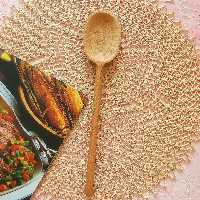 قاشق چوبی دستساز بارلی چوب راش 27 سانتی کد bar0164