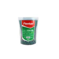 خودکار سبز پنتر مدل سمی ژل 0.7 میلی متری بسته 50 عددی
