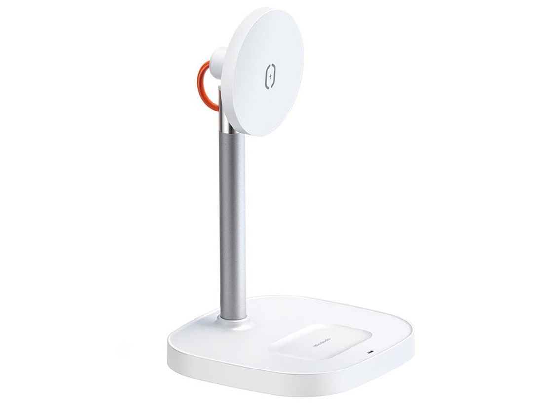 شارژر وایرلس و پایه نگهدارنده موبایل رومیزی برای سری آیفون 12 و ایرپاد مک‌دودو Mcdodo 2 In 1 15W Wireless Desktop Charger Stand CH-7340