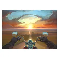 تابلوی ونسونی طرح Harley Goes On سایز 50x70
