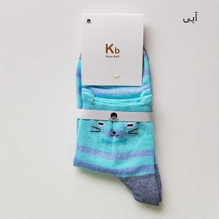 جوراب بچگانه کب مدل گربه کد san912