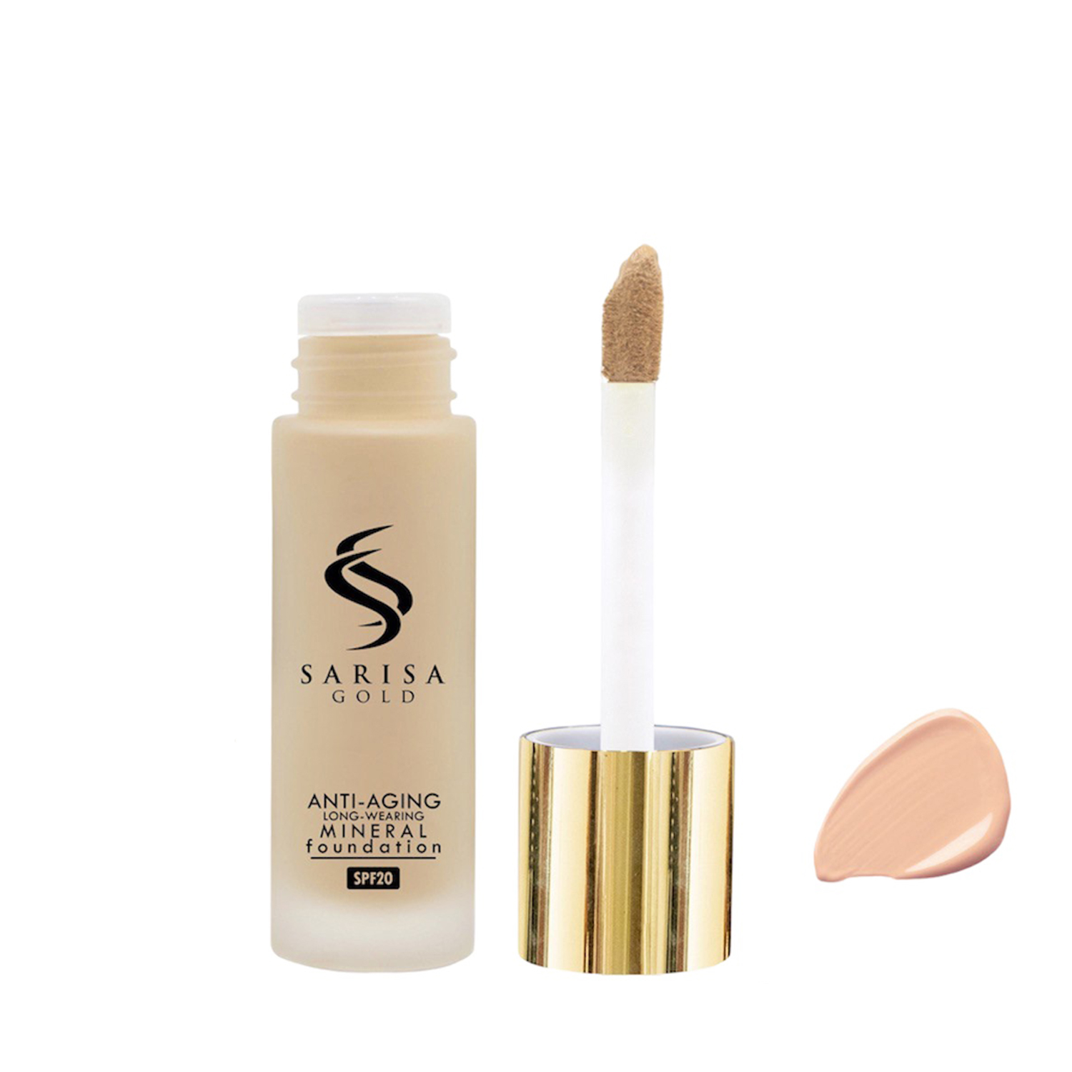  کرم پودر ساریسا گلد مدل آرگان شماره 46 حجم 35 میلی لیتر