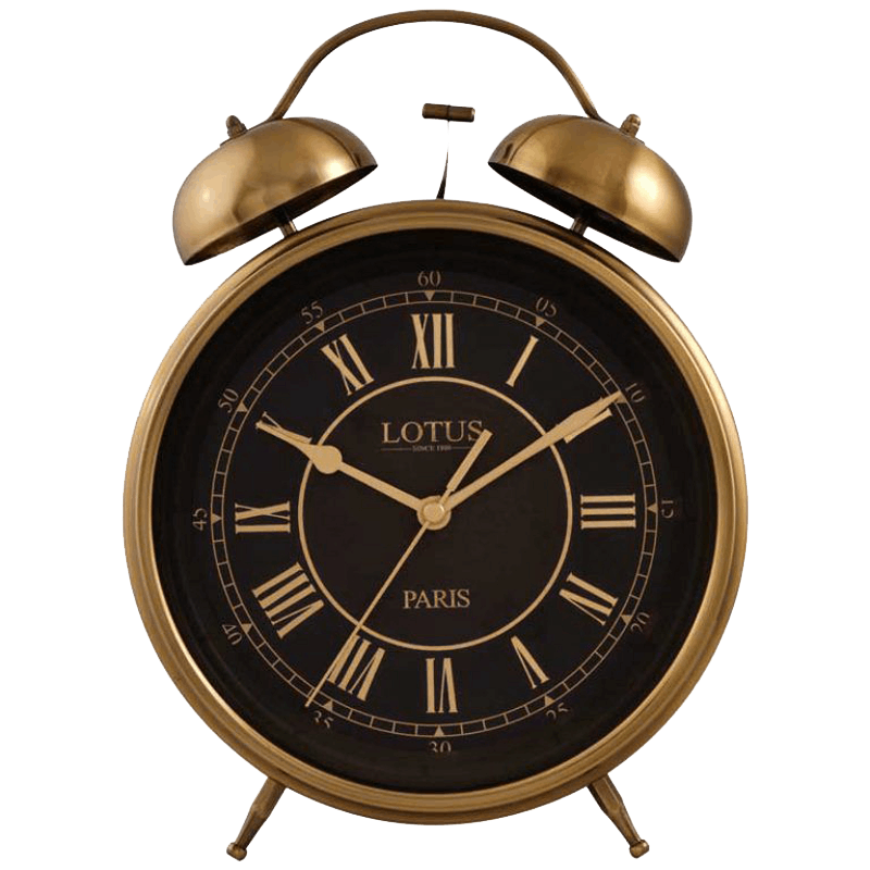 ساعت فلزی رومیزی لوتوس مدلBELMONT-B700-DIM GRAY