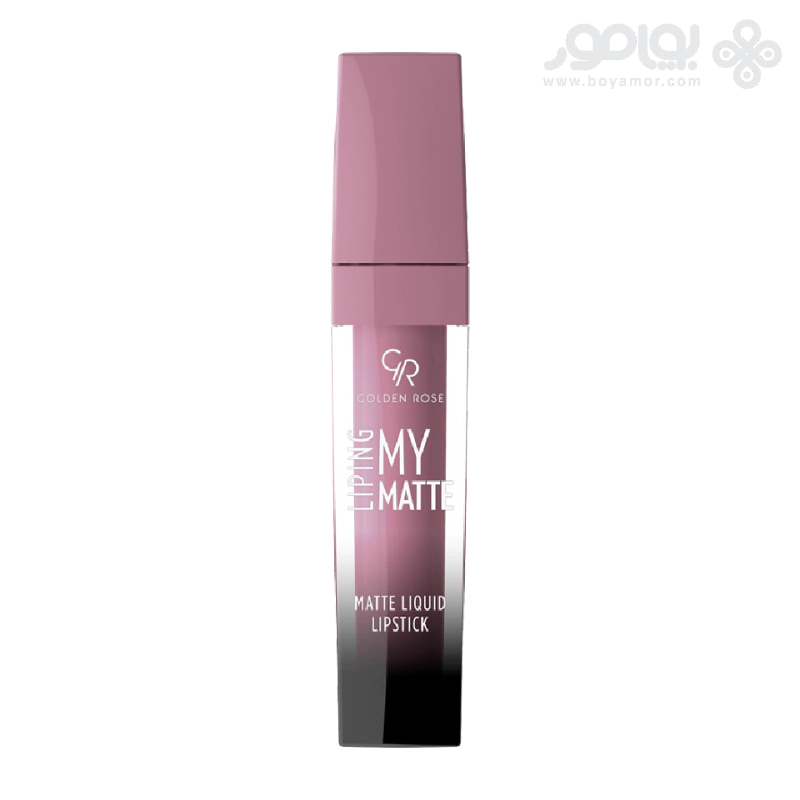 رژ لب مایع مات گلدن رز مدل LIPING MY MATTE شماره 06