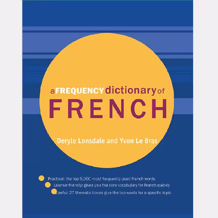 کتاب a frequency dictionary of French اثر Yvon Le Bras نشر Routledge