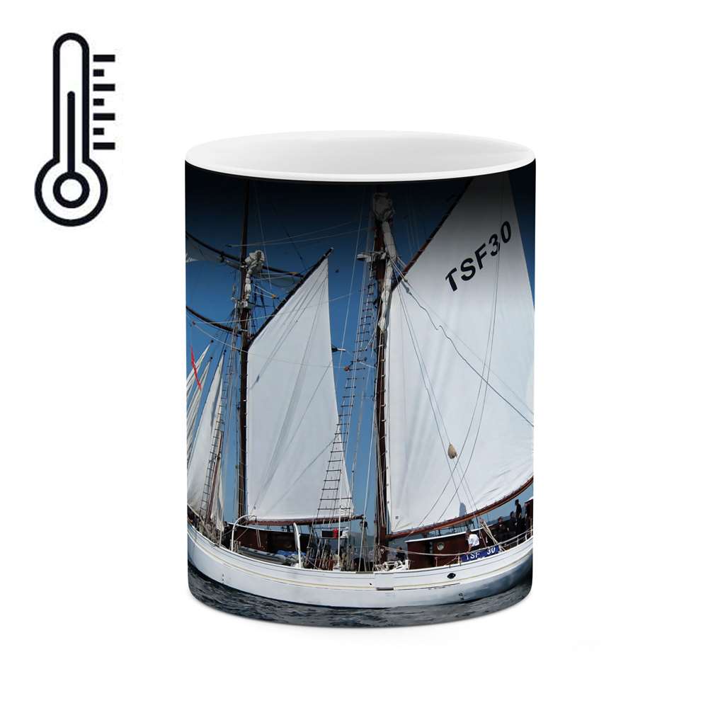 ماگ حرارتی طرح کشتی در ساحل مدل mgh02388