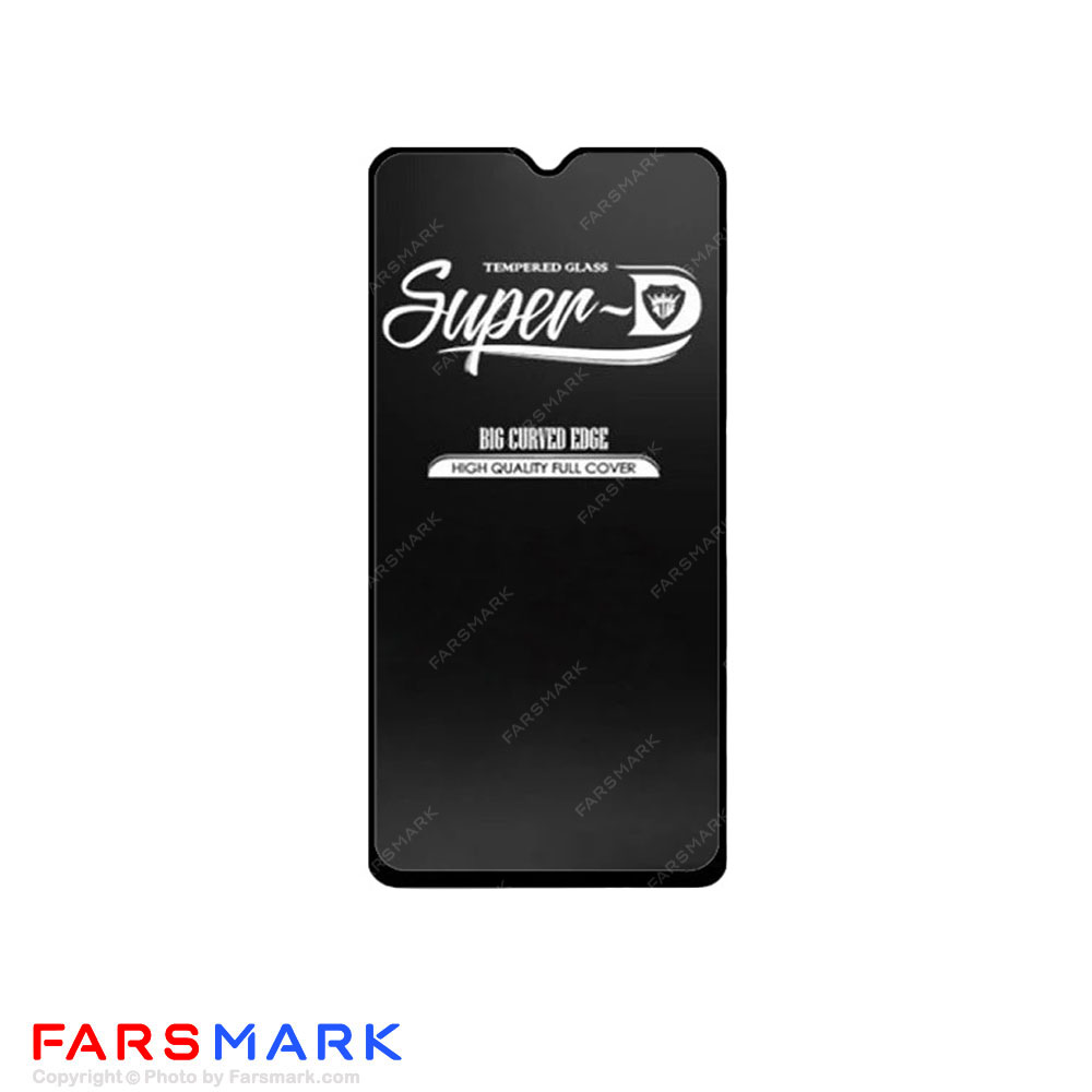 گلس تمام صفحه سامسونگ Samsung Galaxy A12 مدل Super-D