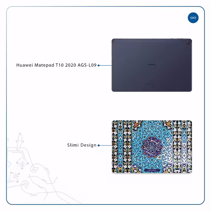 برچسب پوششی ماهوت مدل Iran-Tile7 مناسب برای تبلت هوآوی Matepad T10 2020 AGS-L09
