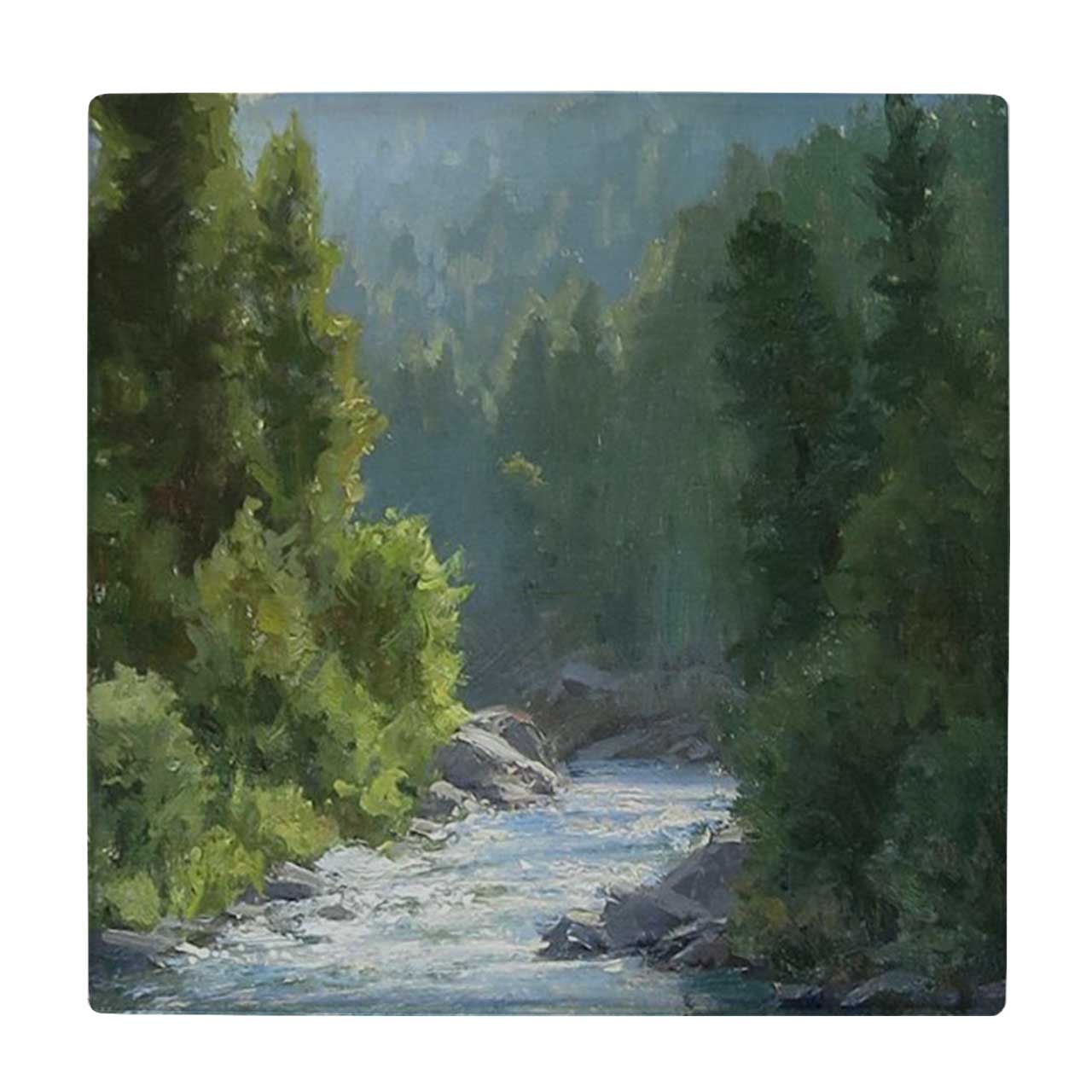 کاشی کارنیلا طرح دریایچه جنگلی کد wkk1725