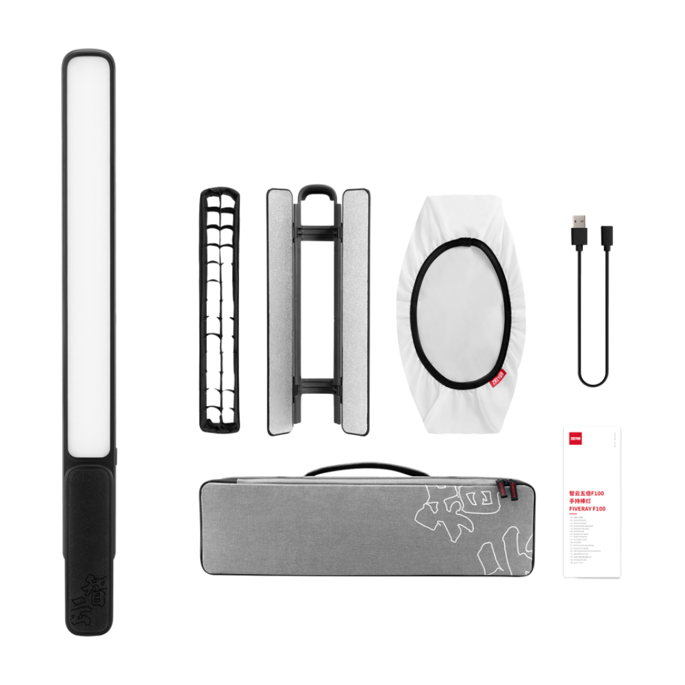 نور باتومی آر جی بی ژیون Zhiyun FIVERAY F100 combo RGB Tube Light