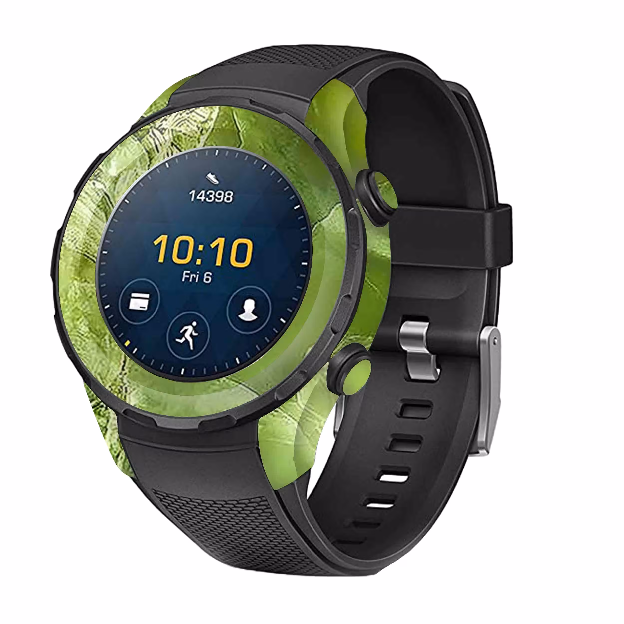 برچسب ماهوت طرح Green-Crystal-Marble مناسب برای ساعت هوشمند هوآوی Watch 2